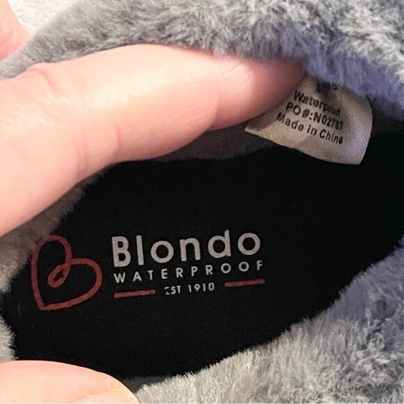 NWOT Blondo Waterproof Faux Fur Lined Slide In Slipper Size 5.5 - Picture 12 of 14